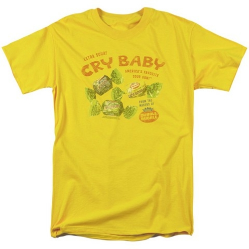 Trevco Cry Babies-Vintage Ad - Short Sleeve Adult 18-1 Tee - Yellow