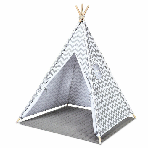 Kid's Tepee Tent with Floor Mat