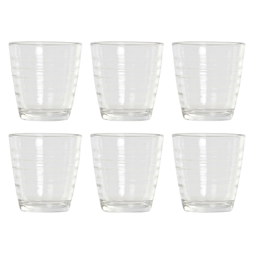 Set of glasses DKD Home Decor Multicolour Transparent Crystal Plastic