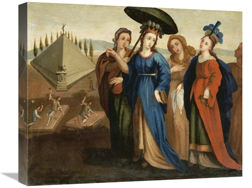 Global Gallery GCS-266141-22-142 22 in. The Mausoleum of Halicarnassus