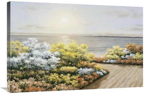 Global Gallery GCS-394008-2436-142 24 x 36 in. Deck & Flowers Art Prin