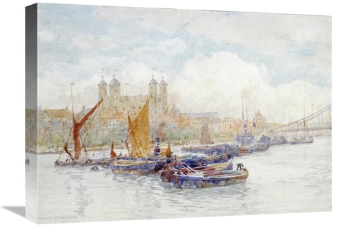 Global Gallery GCS-266842-22-142 22 in. The Tower of London from the T