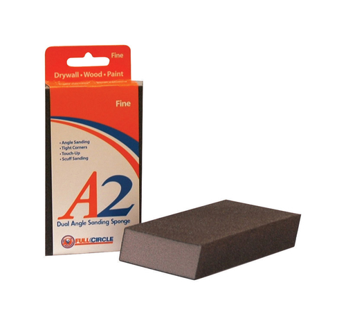 Full Circle 1860832 3 x 5 x 1 in. Fine Dual Angle Sanding Sponge, 