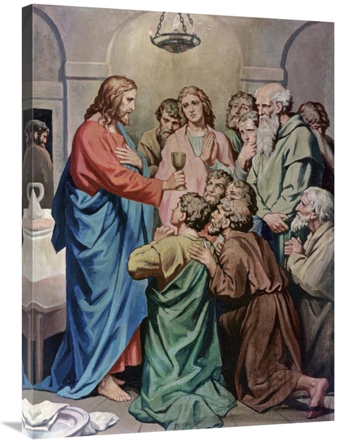 Global Gallery GCS-282217-36-142 36 in. The Last Supper Art Print - He