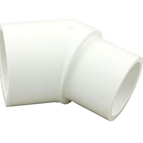 Lasco Fittings PV423015 1.5 in. 45 deg Street PVC Elbow Fitting