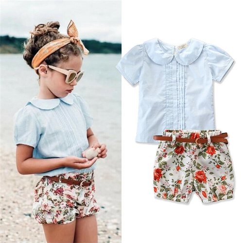 1-6Y Kids Baby Girls Clothes Sets Eleghant Girl