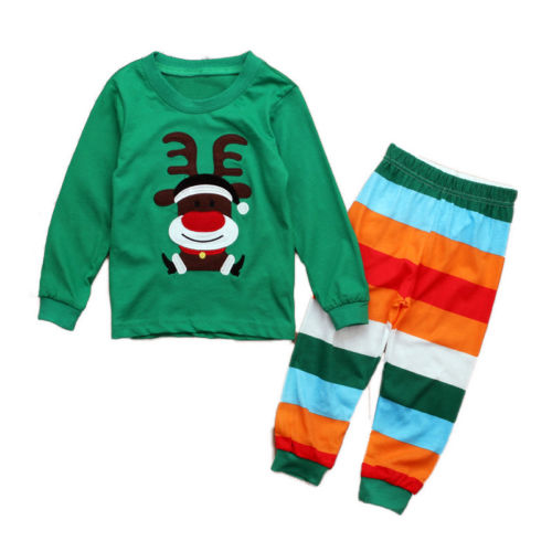 2PCS Baby Girl Boy Outfits Long Sleeve T shirt