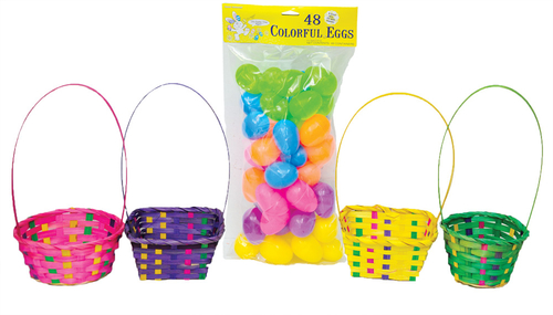 1 Easter Bskt Egg Hunt Kit - Multicolor