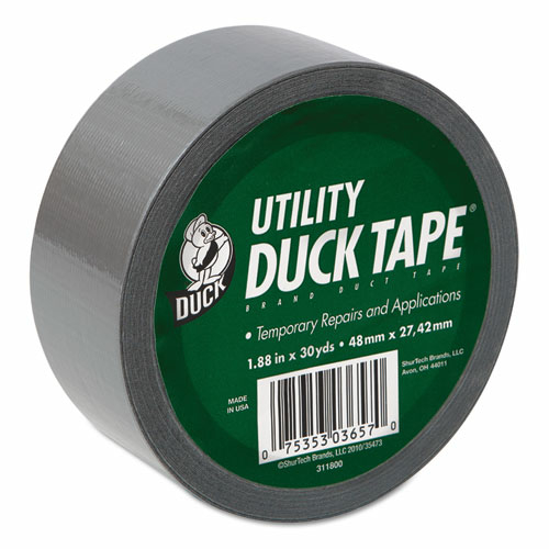 Duck 1154019 3 in. Core Duct Tape, Silver
