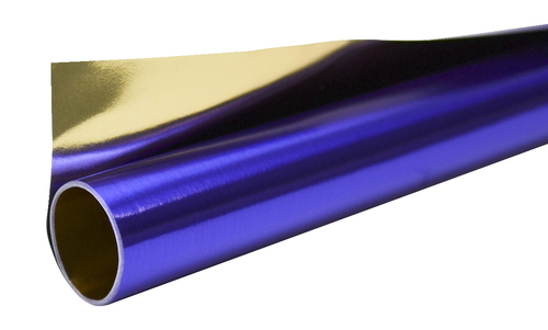 Folia 2004550 19.5 x 31 in. Aluminum Foil Rolls, Violet & Gold