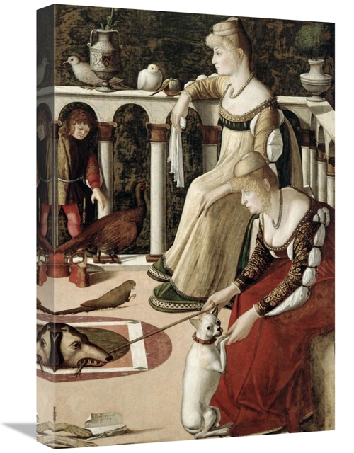 Global Gallery GCS-276978-22-142 22 in. Two Venetian Ladies - The Cour