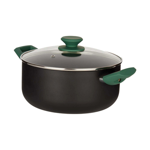 Casserole Black Green Ø 24 cm Aluminium (4,5 L)