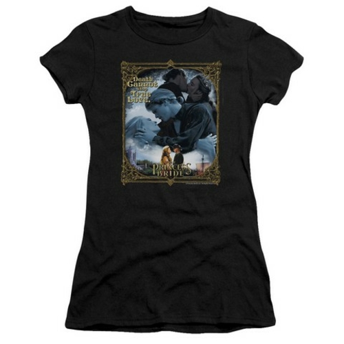 Trevco Princess Bride-Timeless Short Sleeve Junior Sheer Tee, Blac