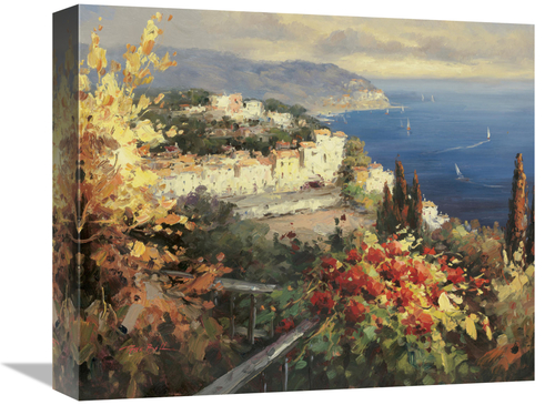 16 in. Mediterranean Seascape Art Print - Peter Bell