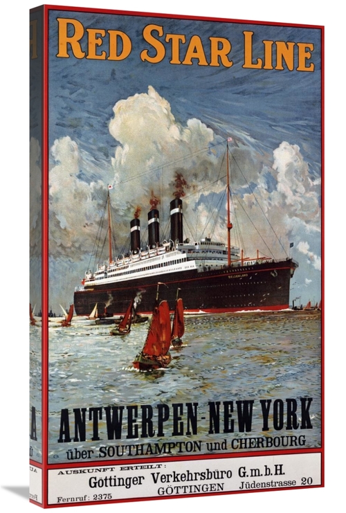 Global Gallery GCS-267442-30-142 30 in. Red Star Line, Antwerpen-N