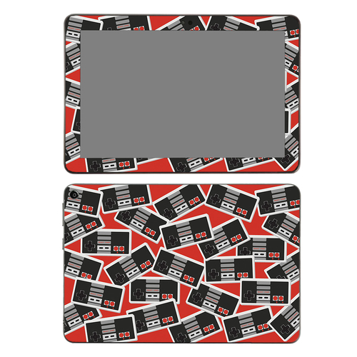 MightySkins AMFIHD82-Retro Controllers 3 Skin for Amazon Fire HD 8 202