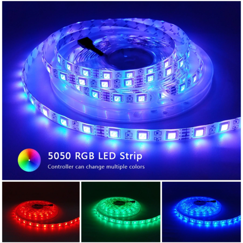 SMD 12V DC RGB 5050 Flexible Led Strip Lights 