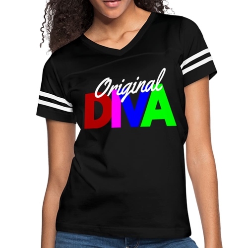Womens Graphic Vintage Tee - Original Diva Sport T-shirt
