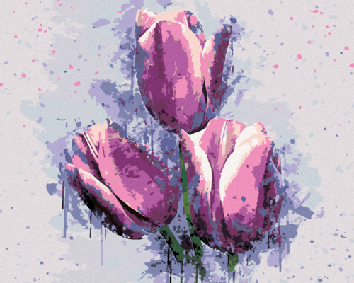 Paint by Numbers - PAINTED TULIPS