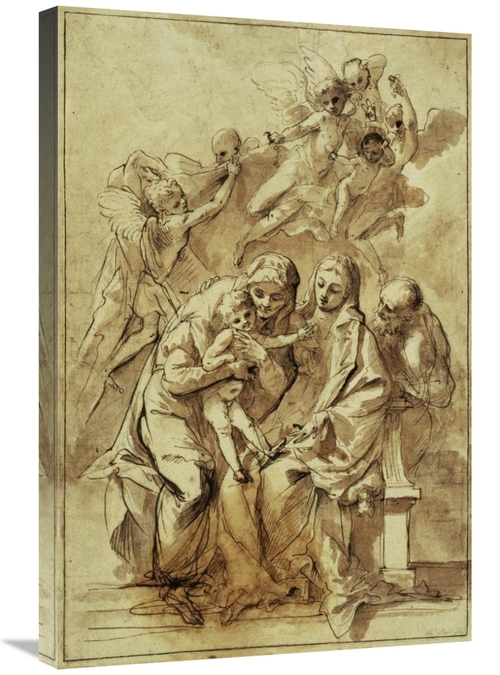 Global Gallery GCS-456079-2030-142 20 x 30 in. Holy Family with Saint 