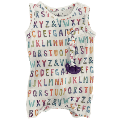 ABC I Love You - Doodalou Bamboo Baby Romper Tank with Shorts - 12 -