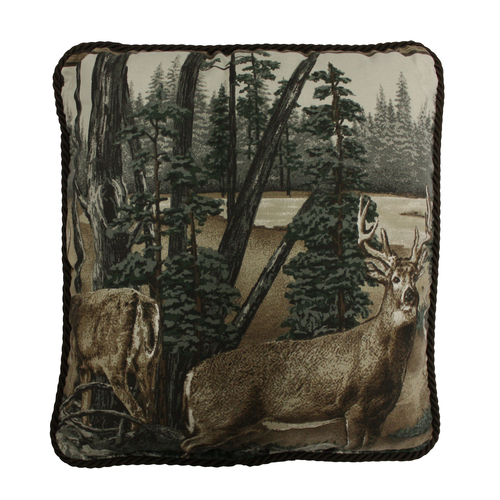 VISI-ONE - Blue Ridge Trading - Whitetail Dreams Deer - Square Pillow