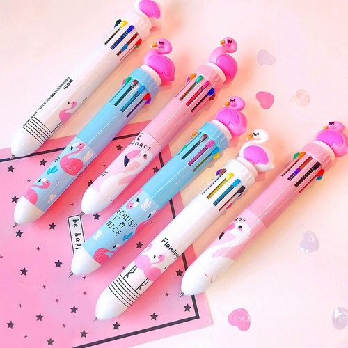 1PC Cute Flamingo Ballpoint Pen Marker 10