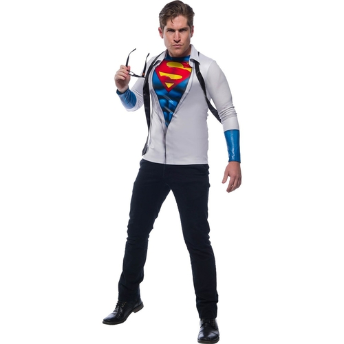 Rubies 279738 Halloween Mens Photo Real Superman Costume Top - Standar