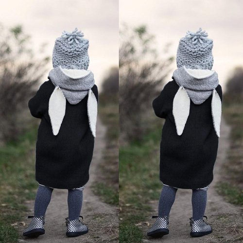 New Children's autumn/winter rabbit coat Cute