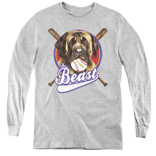 Sandlot & The Beast Youth Long Sleeve T-Shirt, Athletic Heather - 