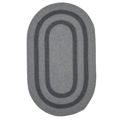 Colonial Mills Rug GW23R048X072 4 x 6 ft. Graywood Braided Rug Gray