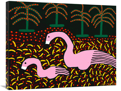 Global Gallery GCS-479197-2835-142 28 x 35 in. Flamingo Royale Art Pri