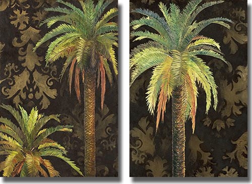 Artistic Home Gallery 1624AM793SG Palms I & II by Patricia Pinto 2-Pie