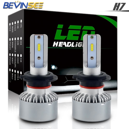 H2CNC CSP LED Headlight Bulb 60W 6000K High Low