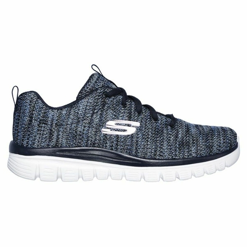 Sports Trainers for Women Skechers GRACEFUL-TWISTED FORTUNE Dark blue