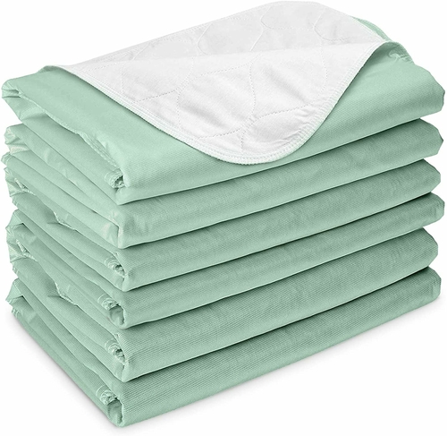 Pack of 12 Reusable Underpads 35 inch x 35 inch Incontinence Care.