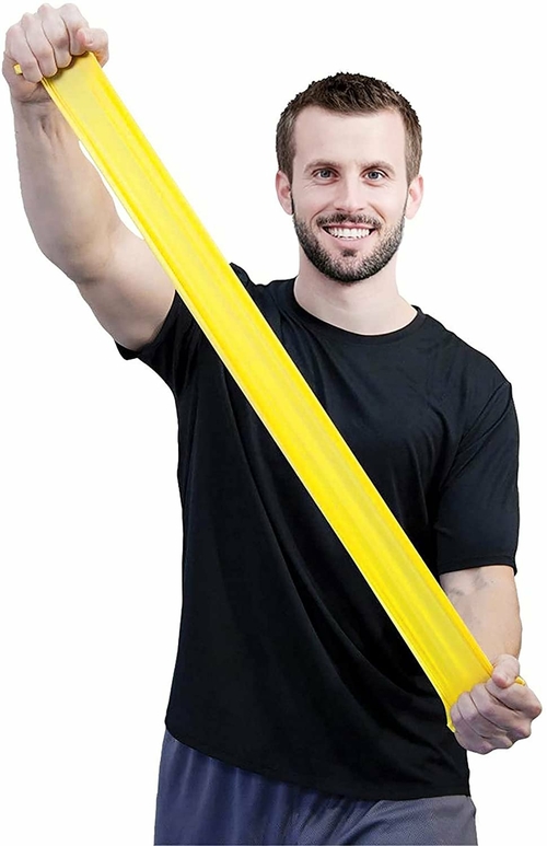 Exercise Band, Yellow 5" x 50 yd. Heavy Duty Yoga Band. Workout Band