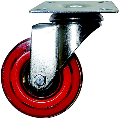 Shepherd Hardware 6266 3 in. Poly Swivel Caster, Red