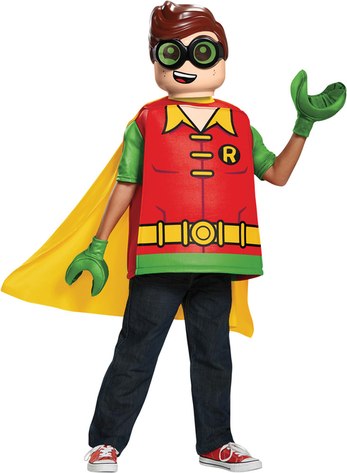 Disguise DG66267G Childs Lego Batman Robin Costume - Size 10-12