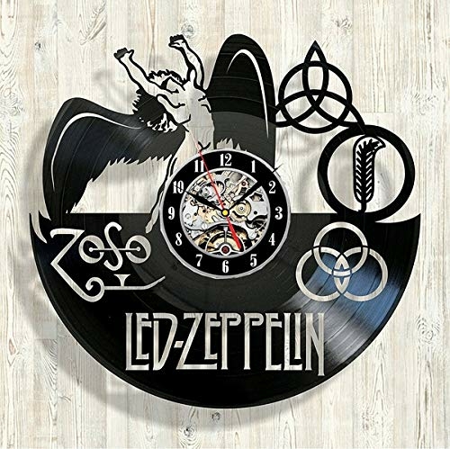 LED ZEPPELIN HOME DECOR HANDMADE VINYL RECORD WALL CLOCK