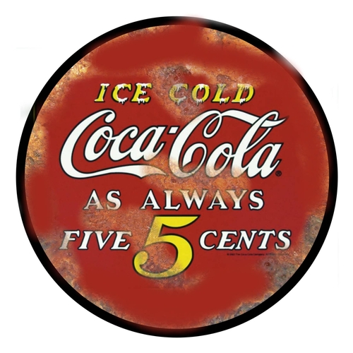 3 Inch Cloth Patch Coca Cola 5 Cents