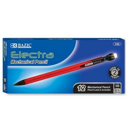 Bazic 755  Electra 0.7 mm Mechanical Pencil (12/Box) Pack of 12 