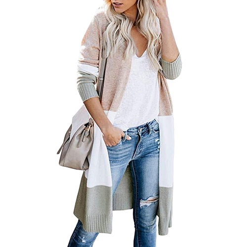 Women Boho Casual Open Front Cardigan