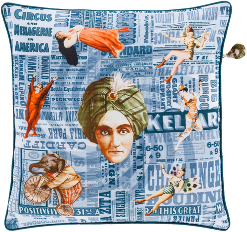 Surya MNG001-1818D Mind Games Throw Pillow - 18 x 18 x 4 in.