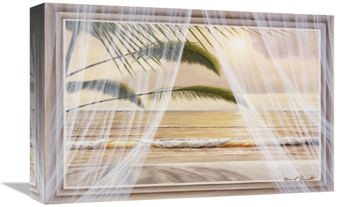 Global Gallery GCS-398721-1218-142 12 x 18 in. Surf & Palm VIew Art Pr
