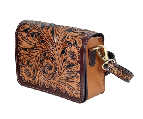 Women Sling Bag Natural Leather Handcrafted Sling Bag MULTICOLOR