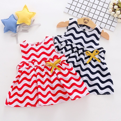 2019 Infant Baby Girls Sleeveless Striped Print