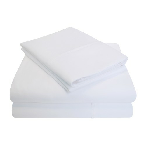 Impressions CR1200FLSH SLWH 1200 Full Sheet Set, Solid Cotton Rich