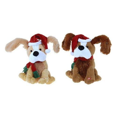 Plush Toy Dog Christmas Movement with sound 18,5 x 28 x 25 cm