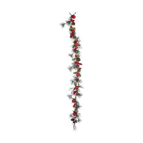 Christmas garland 34 x 19 x 183 cm Red Green